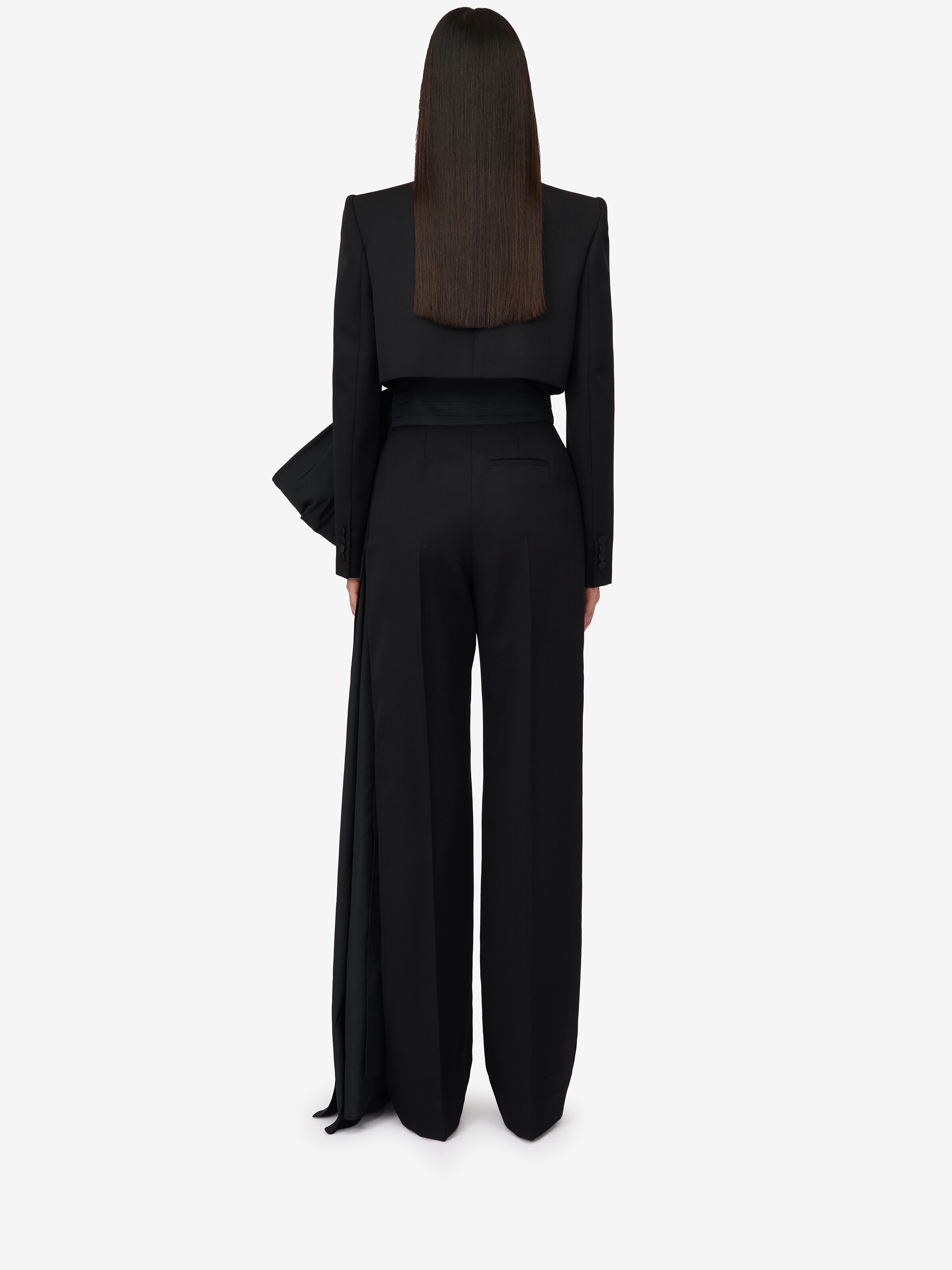 Wide Leg Bow Trousers