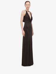 Cowl Neck Evening Dress