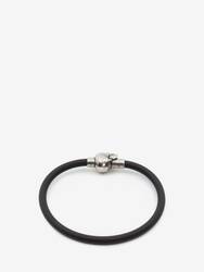 Rubber cord Skull Bracelet