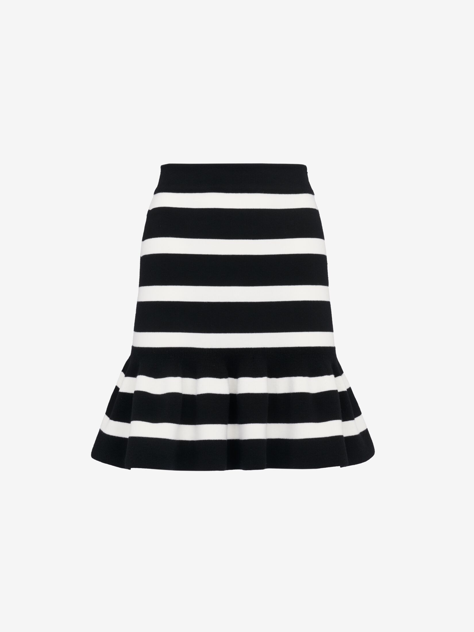 Striped Ruffle Mini Skirt