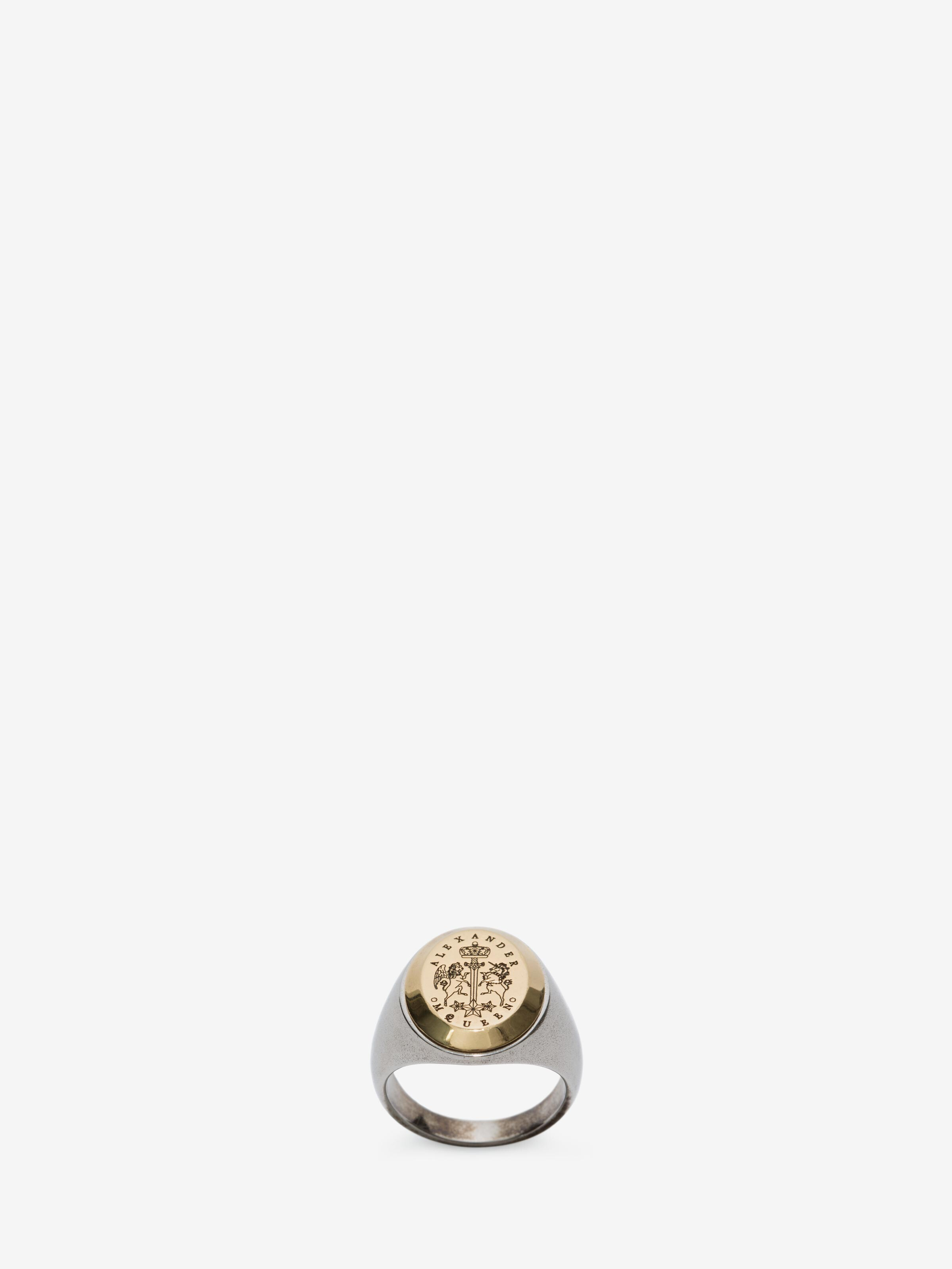 Signet Ring in Antique Silver 