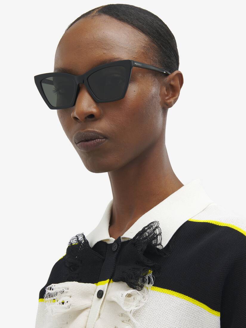 Spike Geometric Cat-eye Sunglasses