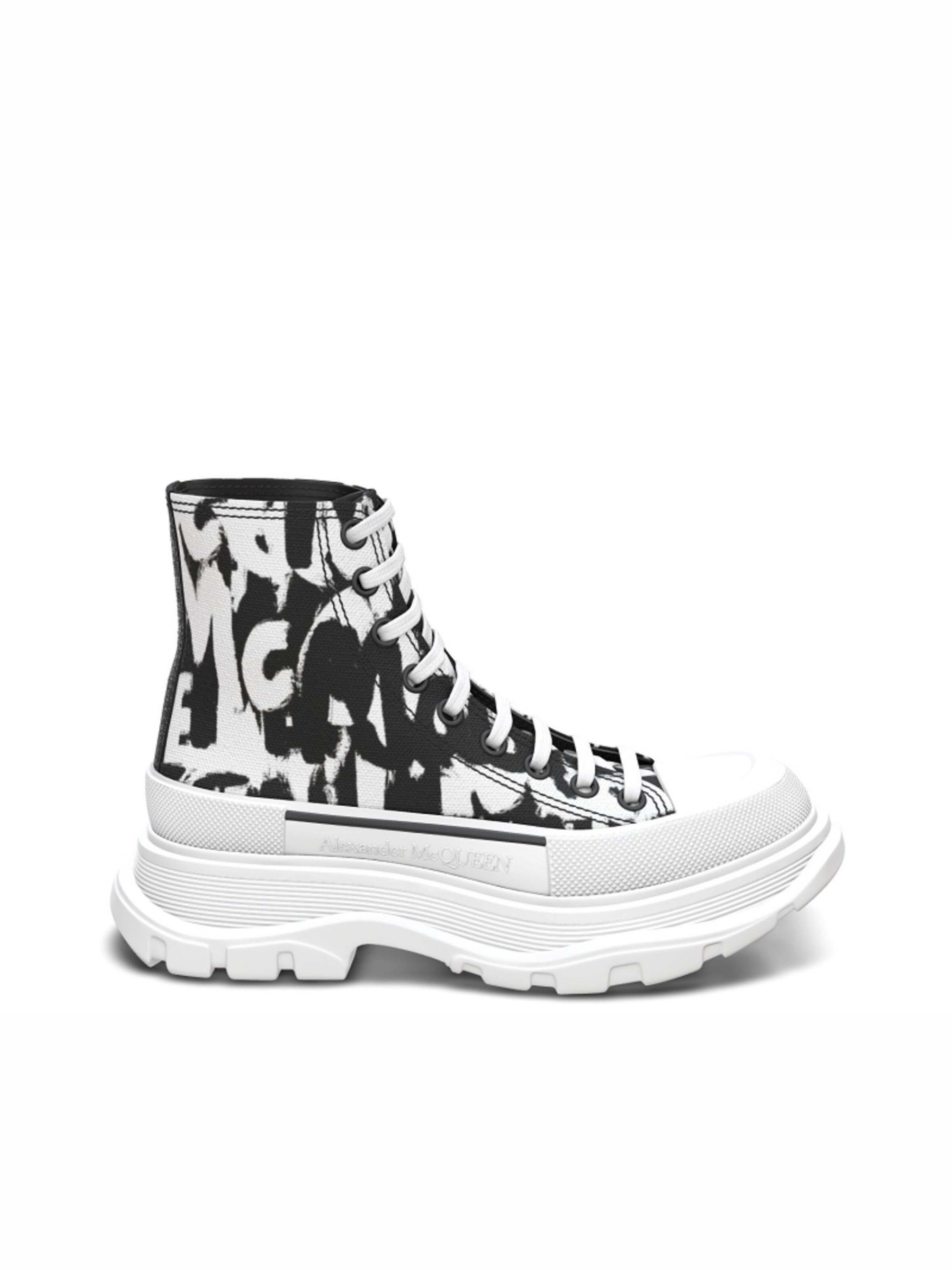 McQueen Graffiti Tread Slick Boot