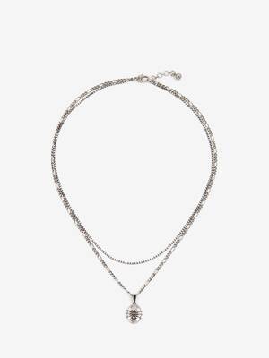 Spider Skull chain necklace