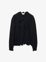 Distressed Skull Jumper