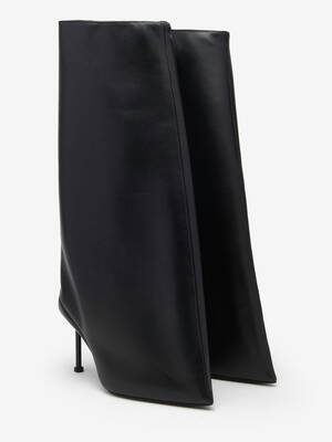 Slash Flare Boot in Black | Alexander McQueen US