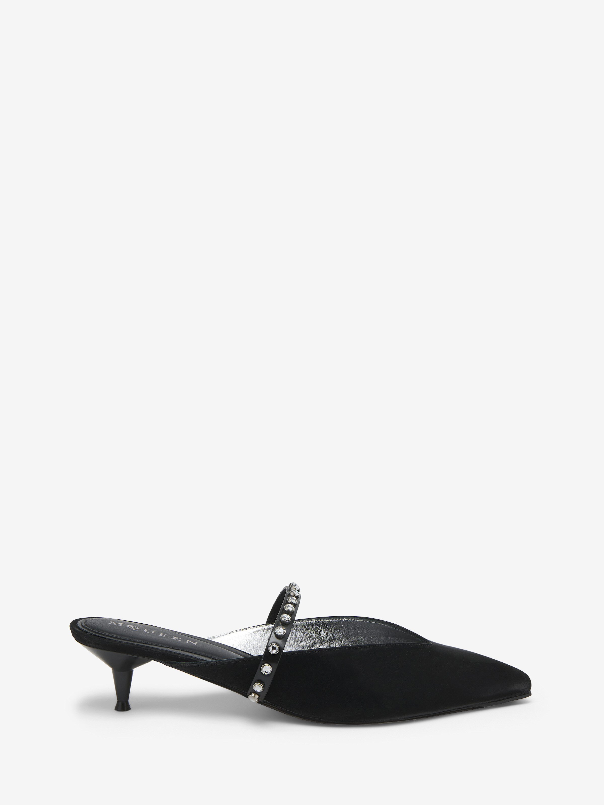 Alexander Mcqueen 50mm Revel Embellished Slingback Mules In Multi