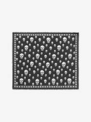 Classic Silk Blend Skull Scarf