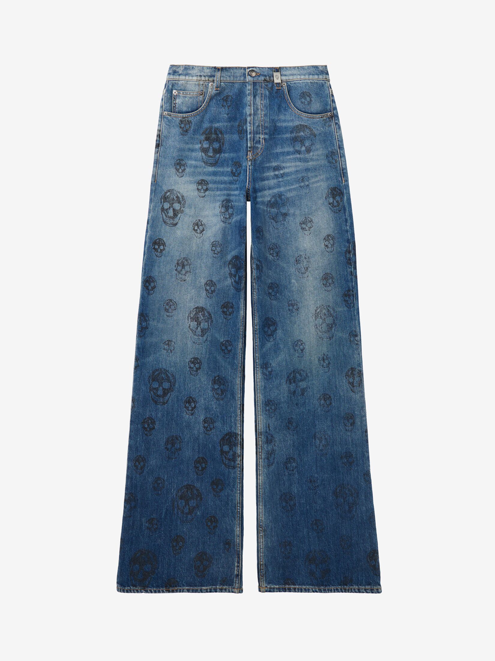 Alexander Mcqueen Skyblue Denim Pants