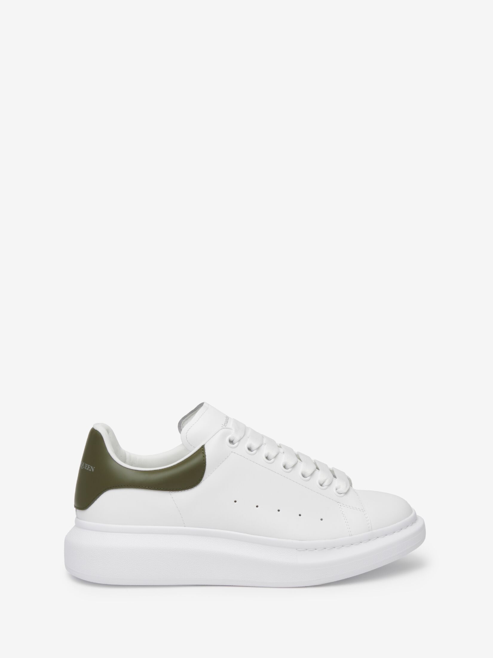 Oversized Sneaker in White/Khaki | Alexander McQueen US