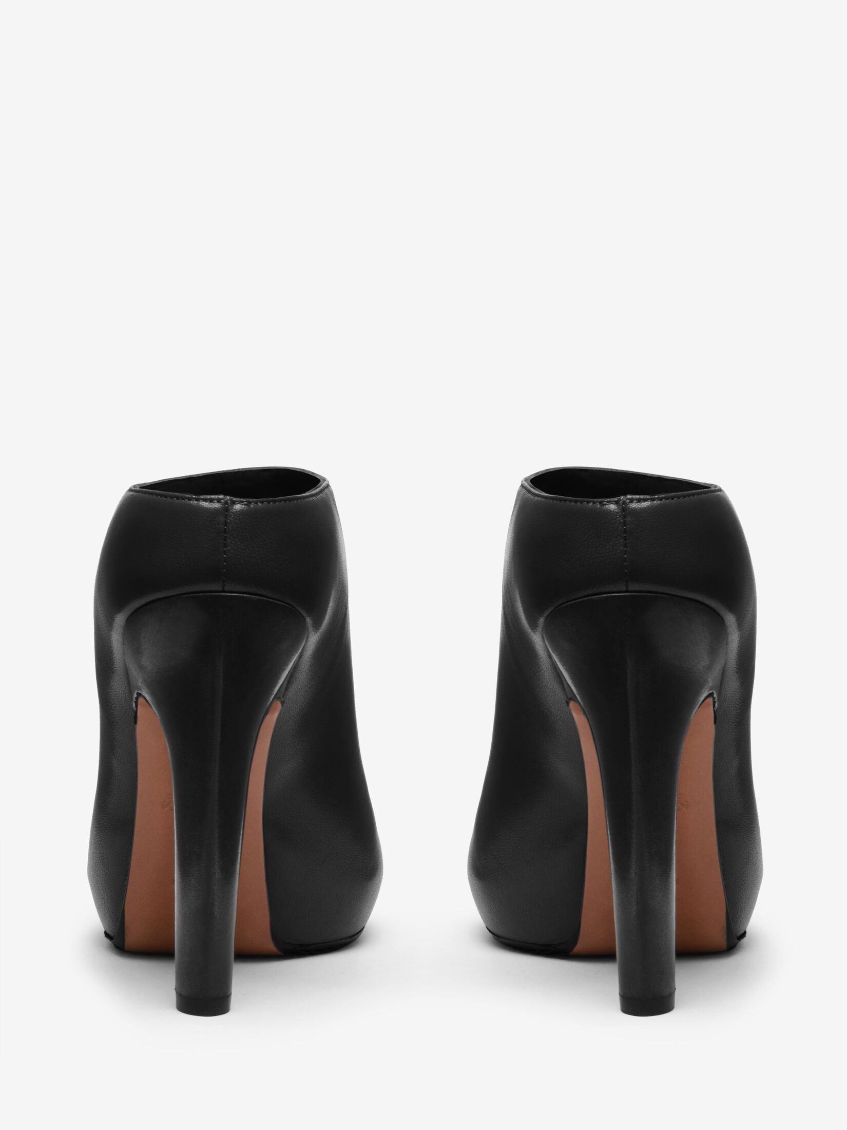 ALEXANDER MCQUEEN Womens Coral Buckle Accent Padded Square Toe Stiletto Slip On Leather Heeled main image 1