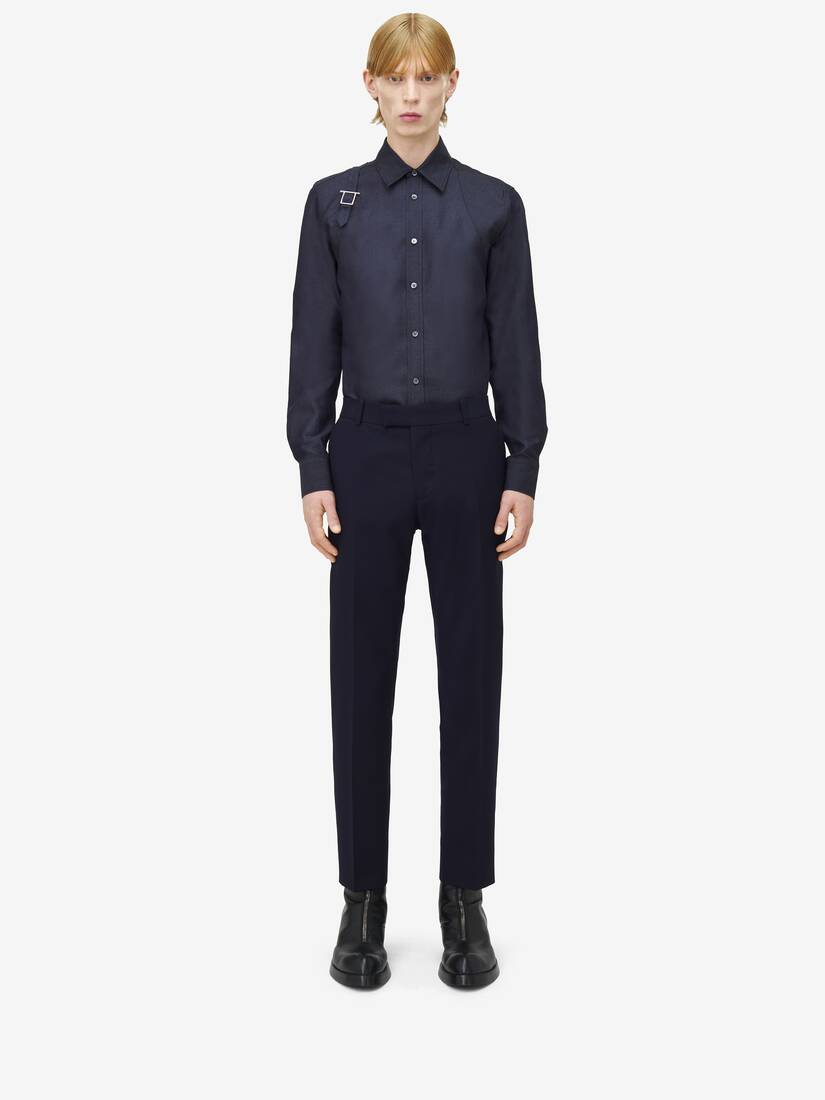 T-Bar背带牛仔衬衫 | Alexander McQueen - image 2