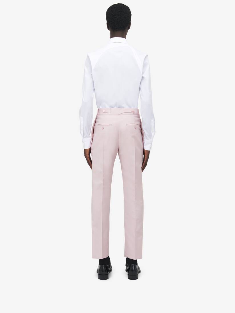 Pleat Detail Tuxedo Trousers