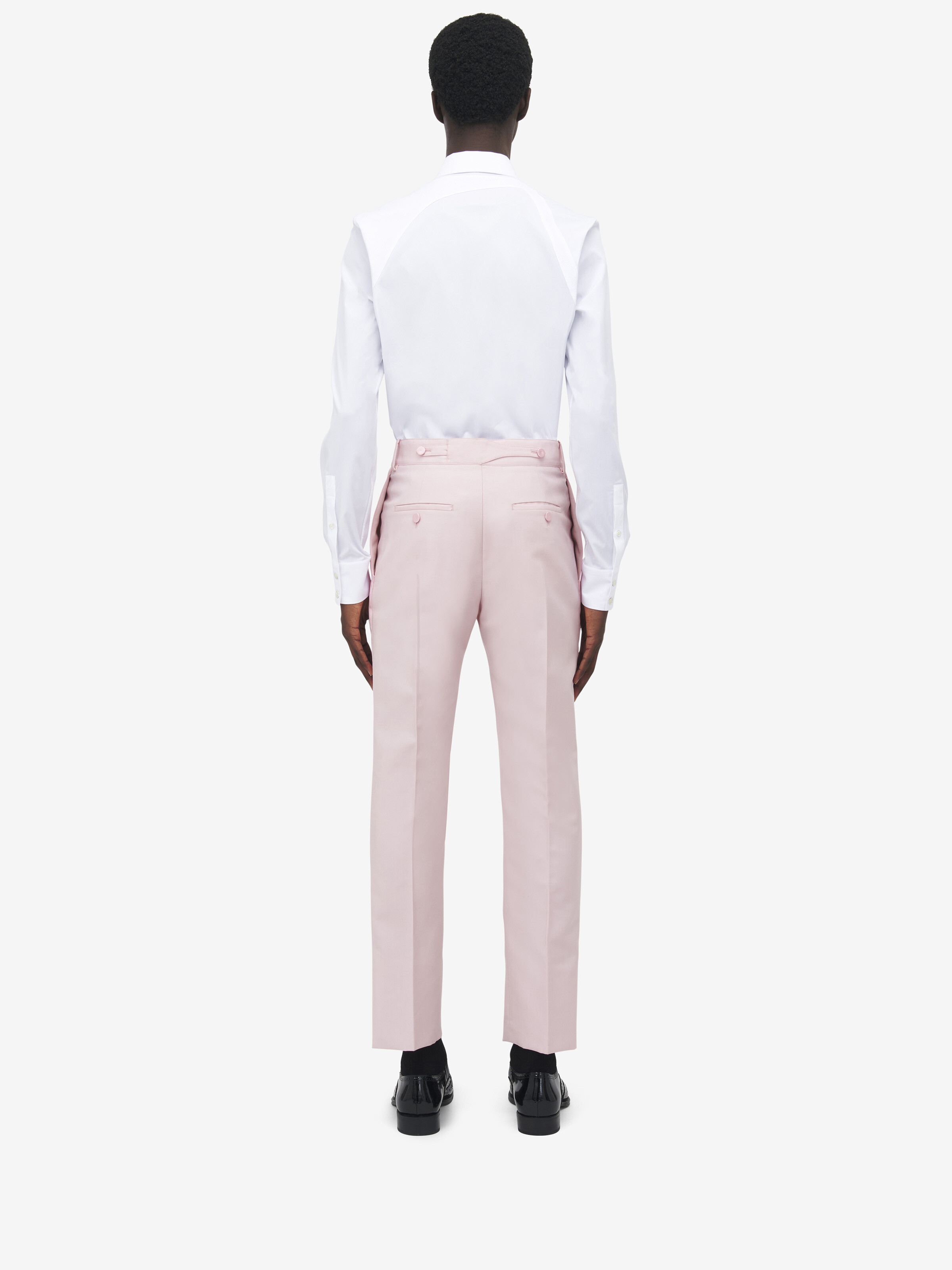 Pleat Detail Tuxedo Trousers