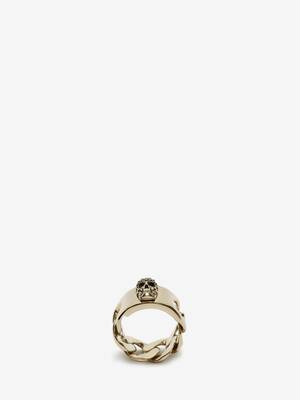 Chain Skull Ring