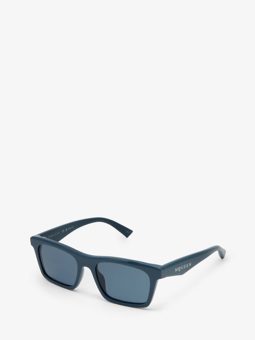 Lunettes de soleil rectangulaires, avec logo McQueen