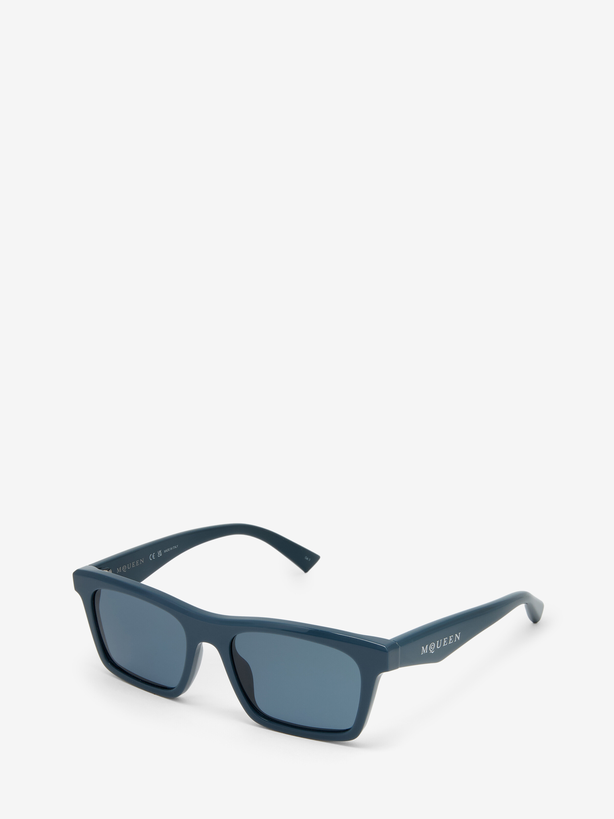 Lunettes de soleil rectangulaires, avec logo McQueen