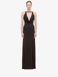 Cowl Neck Evening Dress