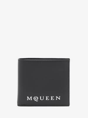 Men's McQueen Bifold Wallet in Black | Alexander McQueen US