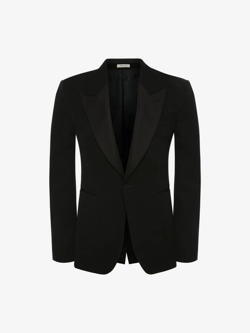 Large Lapels Tailored Jacket in Black | Alexander McQueen US