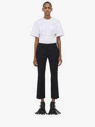 Cropped Tailored Trousers