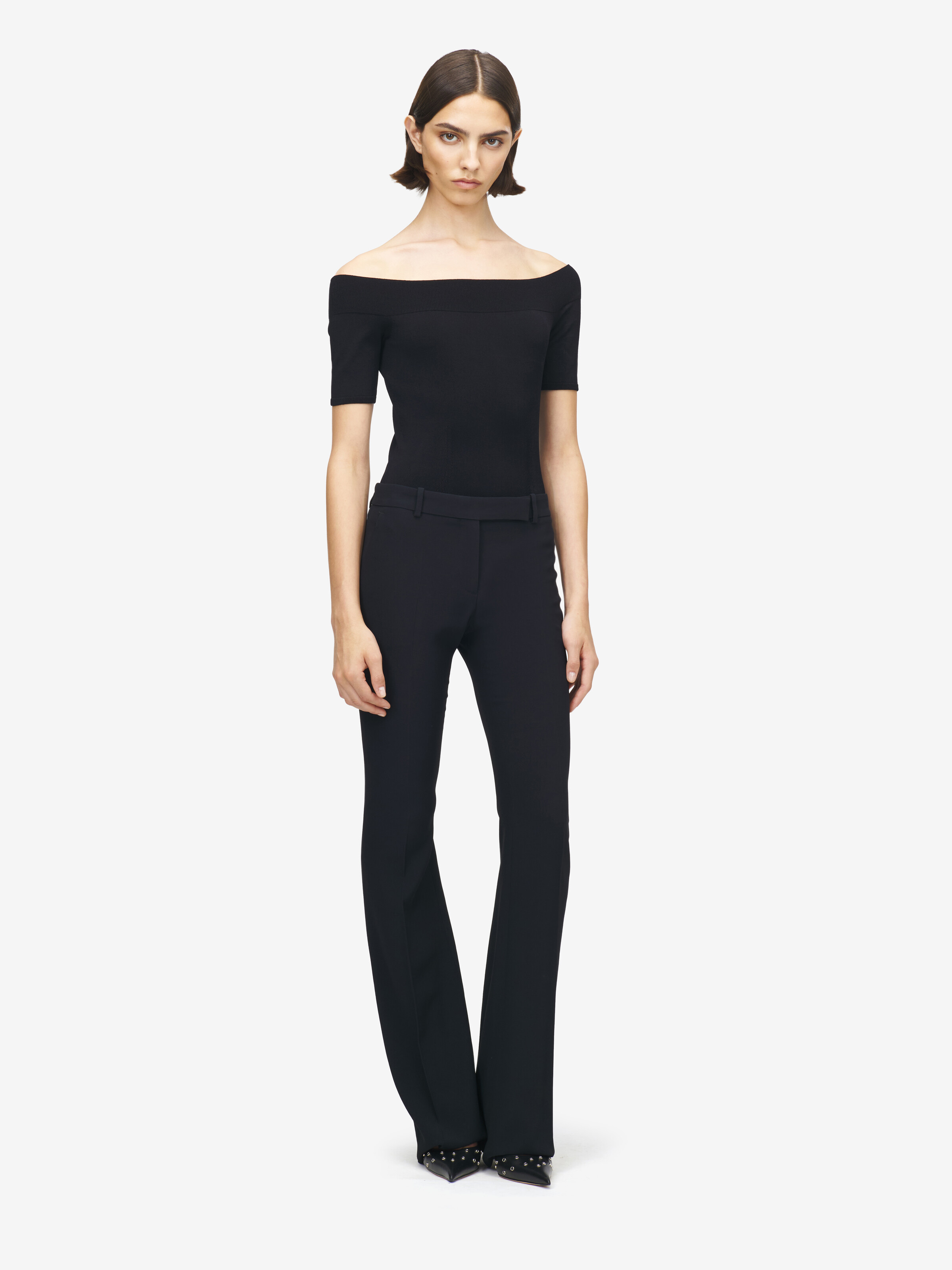 Narrow Bootcut Trousers