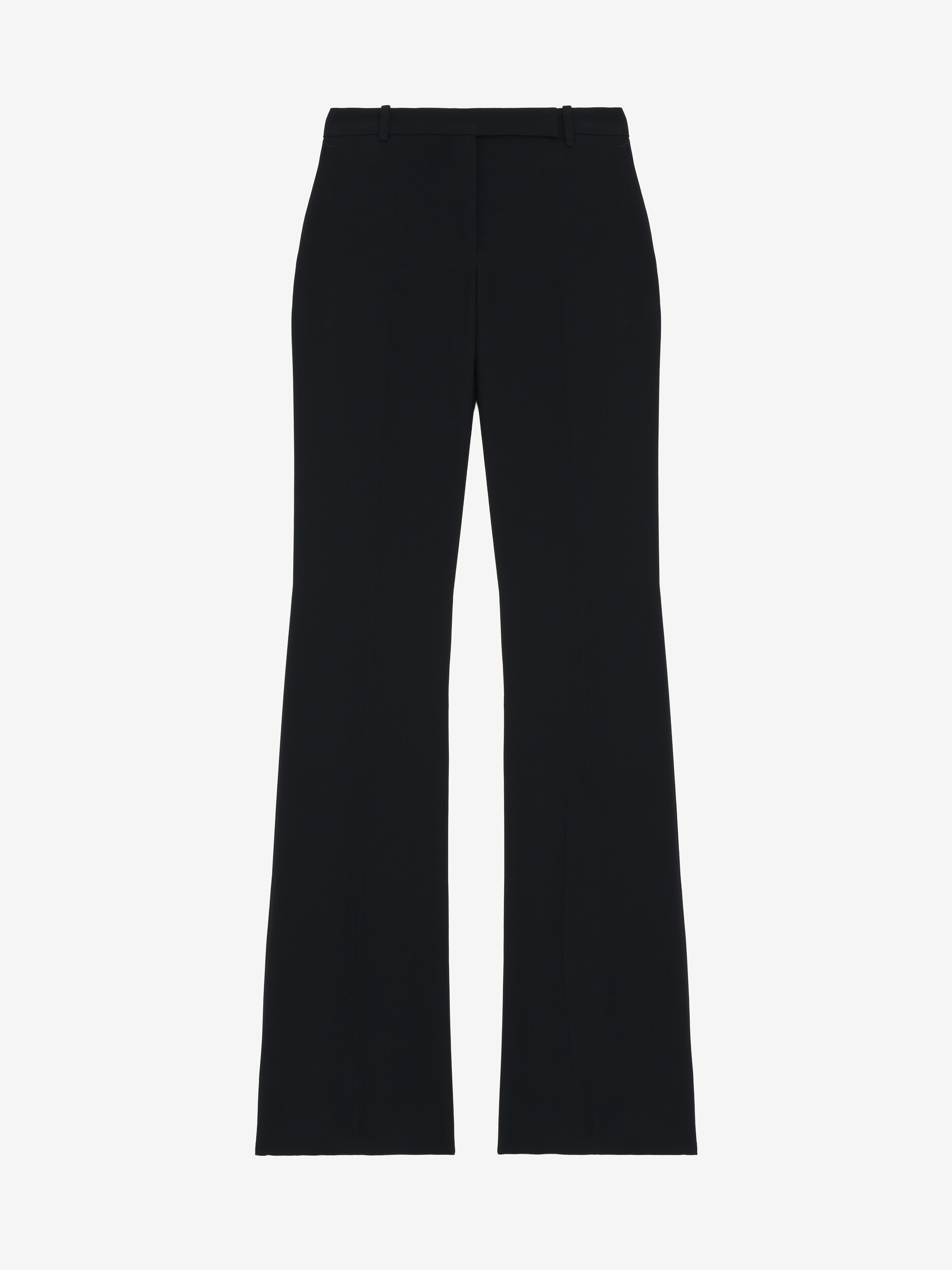 Women's Narrow Bootcut Trousers in Black in 52% Viscose, 48% Acetate | Alexander McQueen - image 1