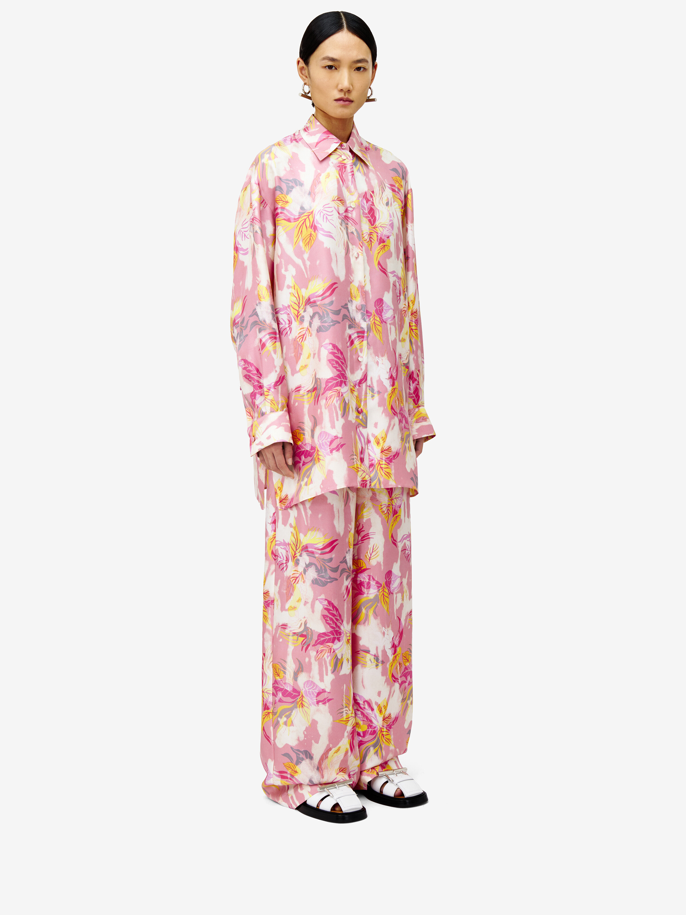 Chemise De Pyjama À imprimé Floral