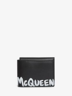 McQueenグラフィティ スリーフォールド カードホルダー