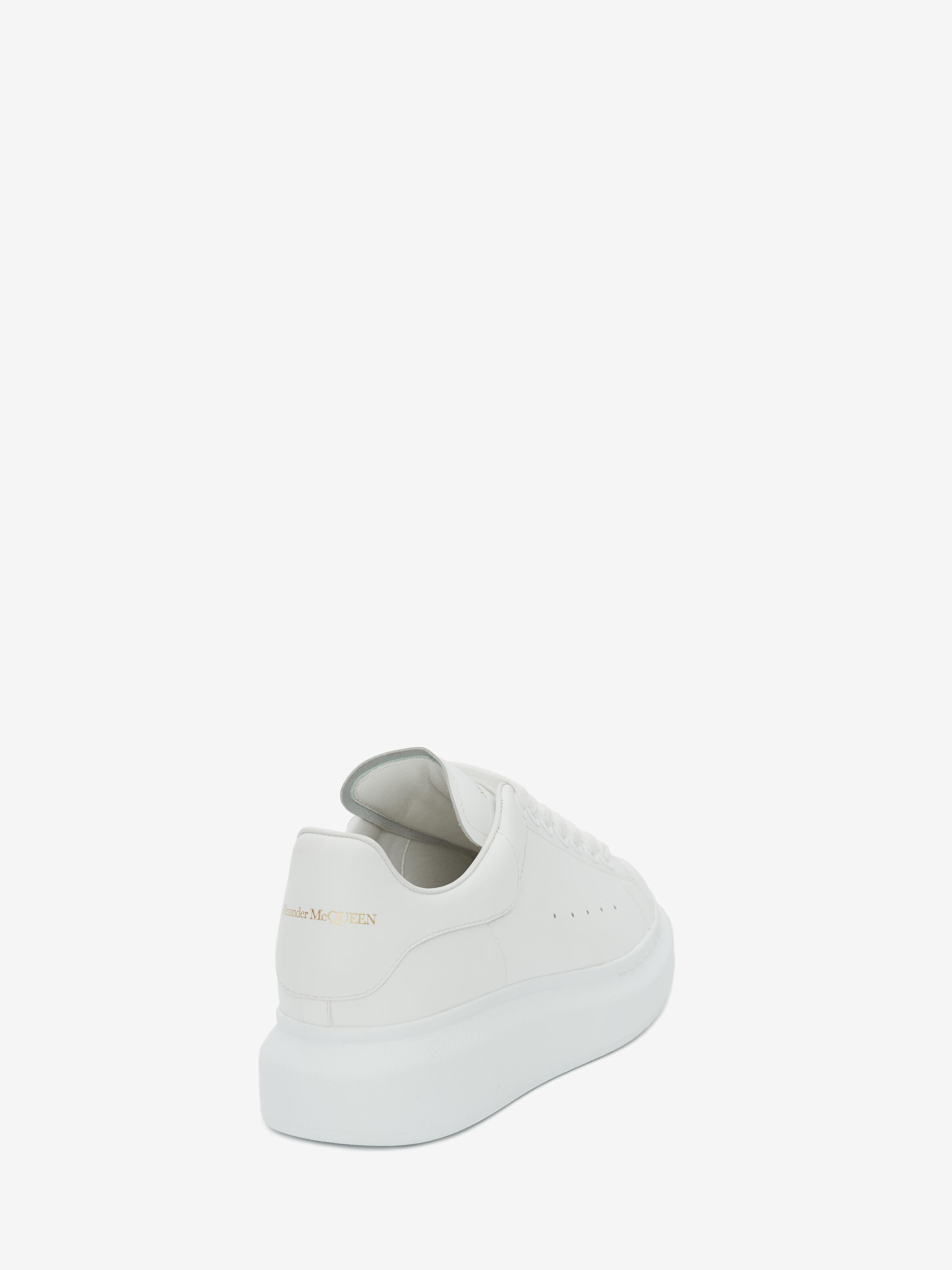 Oversized-Sneakers für Herren in Weiss in Kalb Leder | Alexander McQueen - image 3