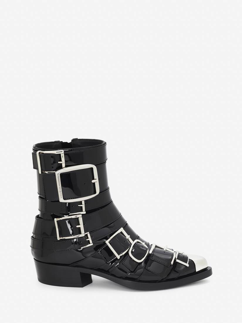 Punk buckle boot