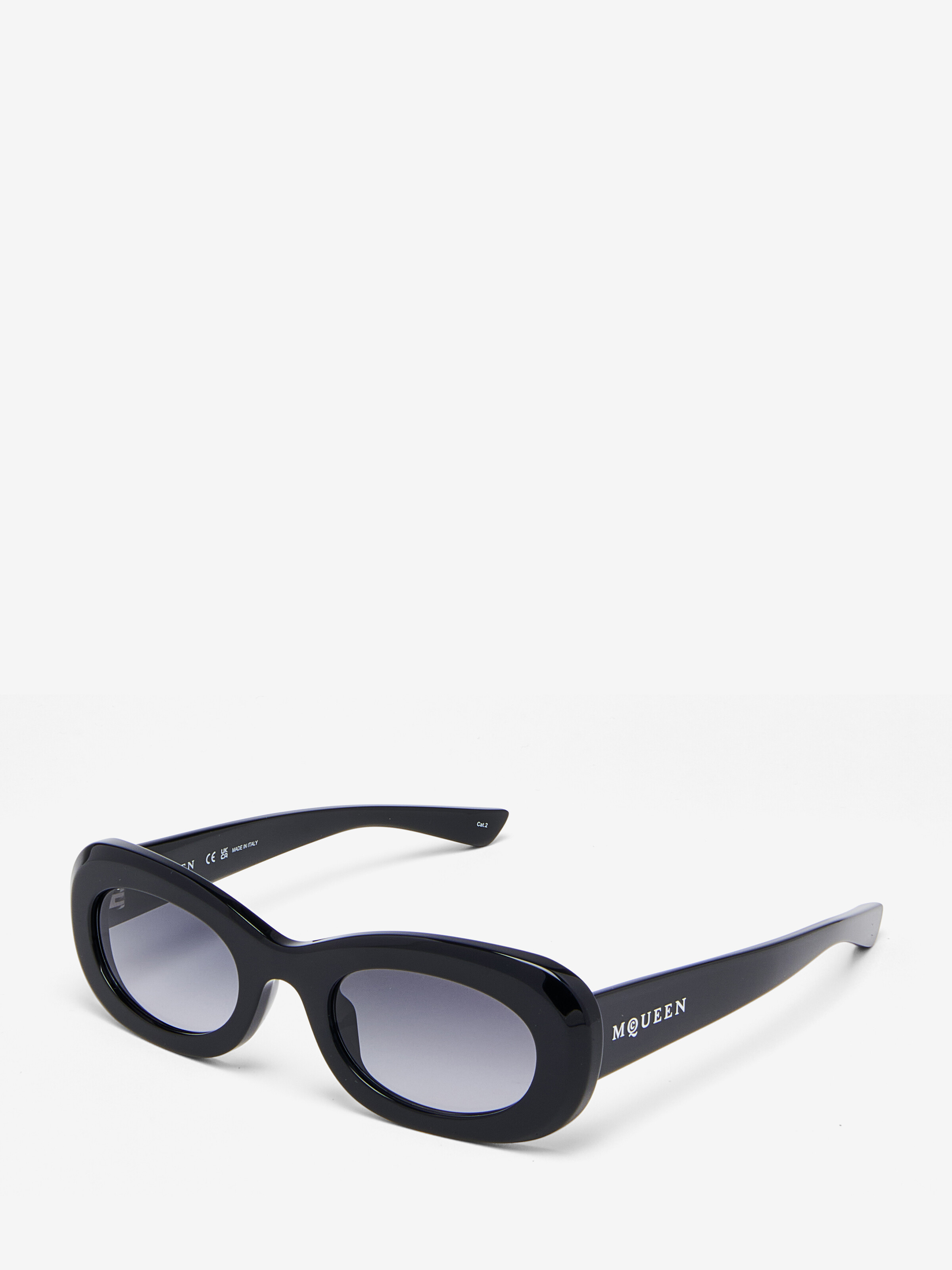 McQueen Logo Oval Sunglasses
