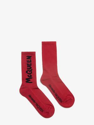 McQueen Graffiti socks