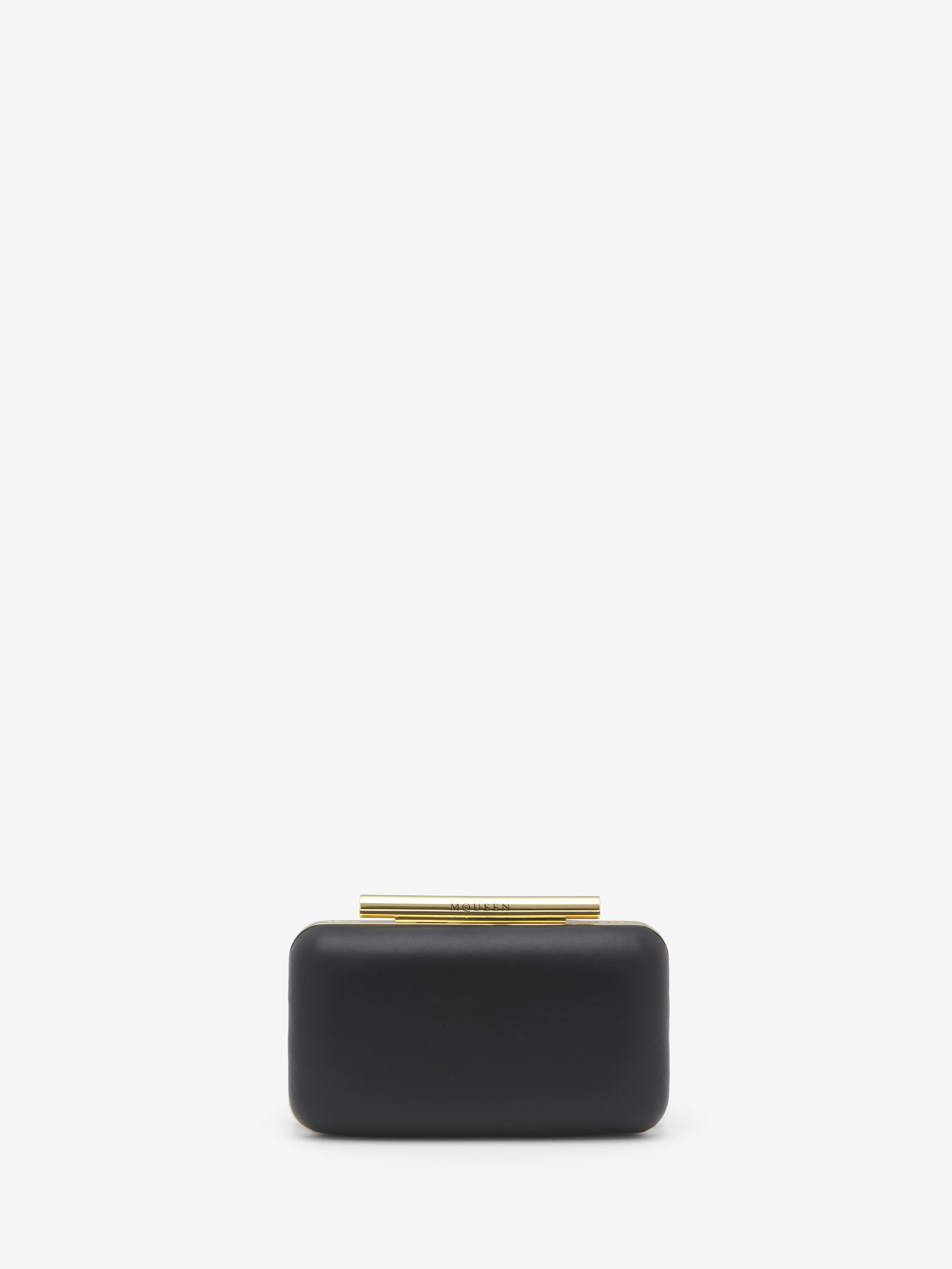 Alexander Mcqueen T-bar Box Clutch Bag In Black