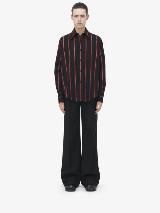 Chemise Décontractée Alexander McQueen Grise - 100% Coton, Tailles XS S M, Neuve Avec étiquettes