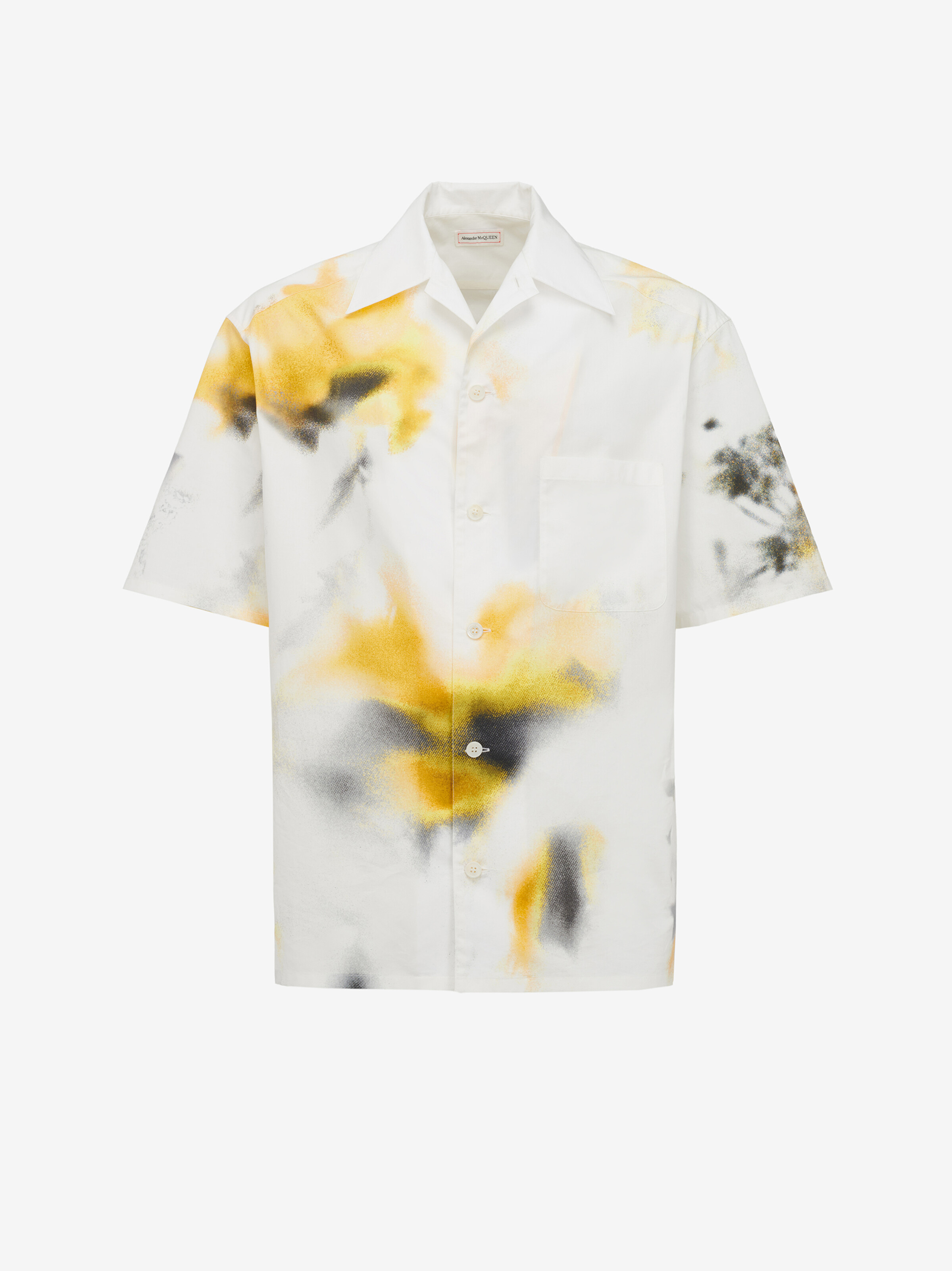 オブスキュアード フラワー ボウリングシャツ | ホワイト/イエロー