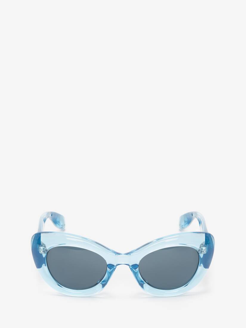 Milky Blue Cat Eye Sunglasses