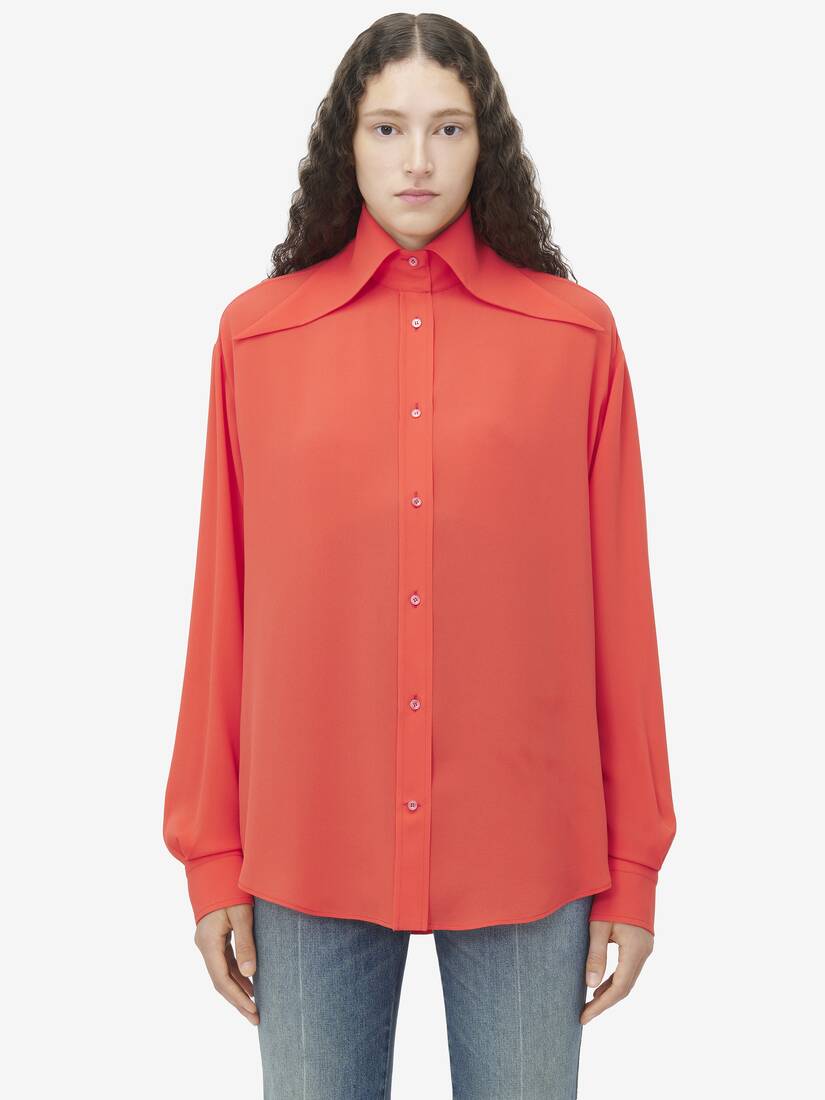 Exaggerated Collar Shirt