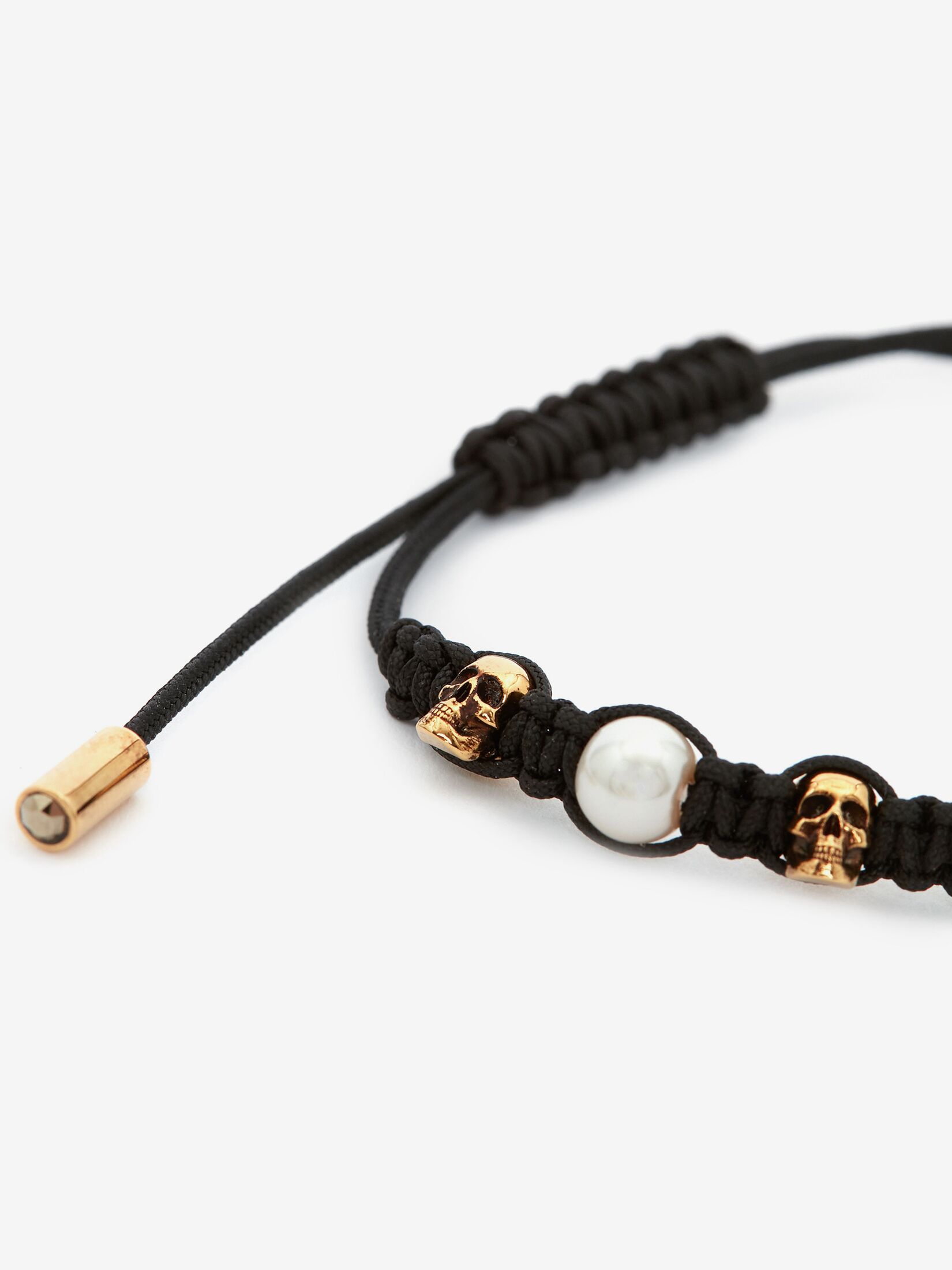 Pearly Skull Friendship Bracelet
