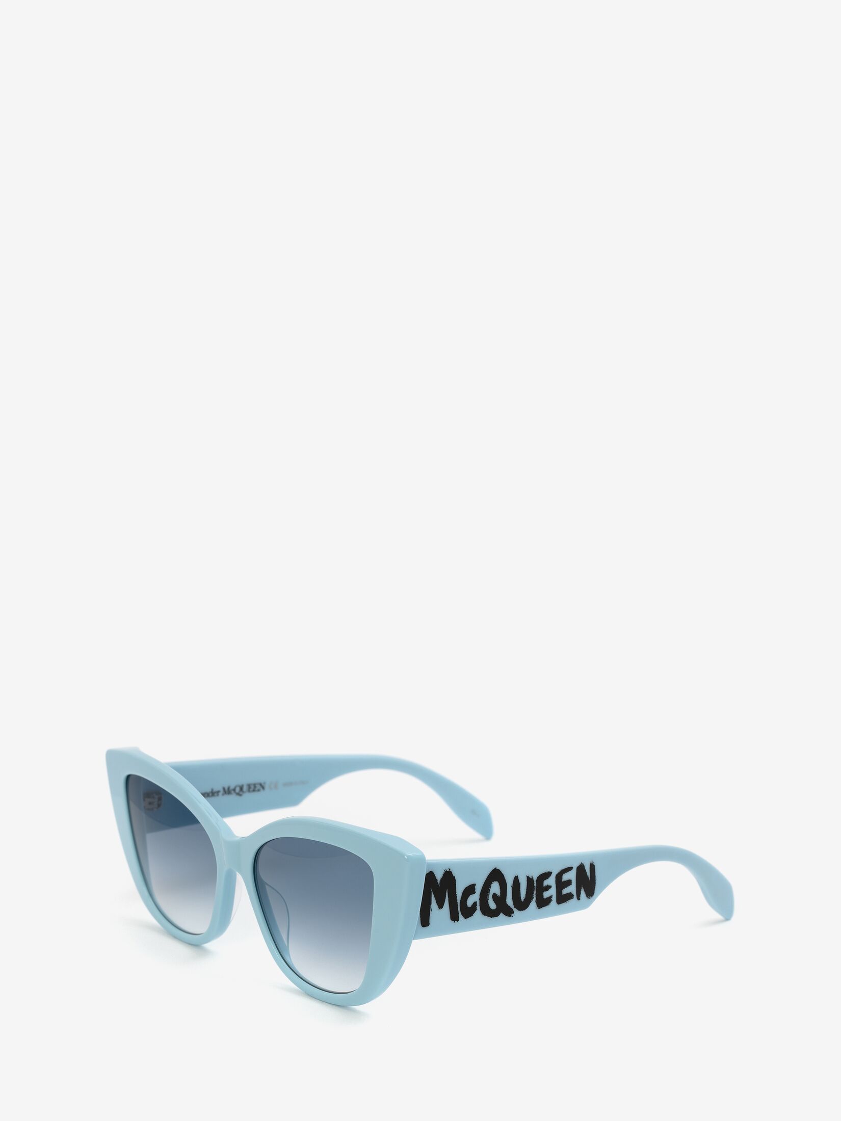 McQueen Graffiti Cat-Eye Sunglasses