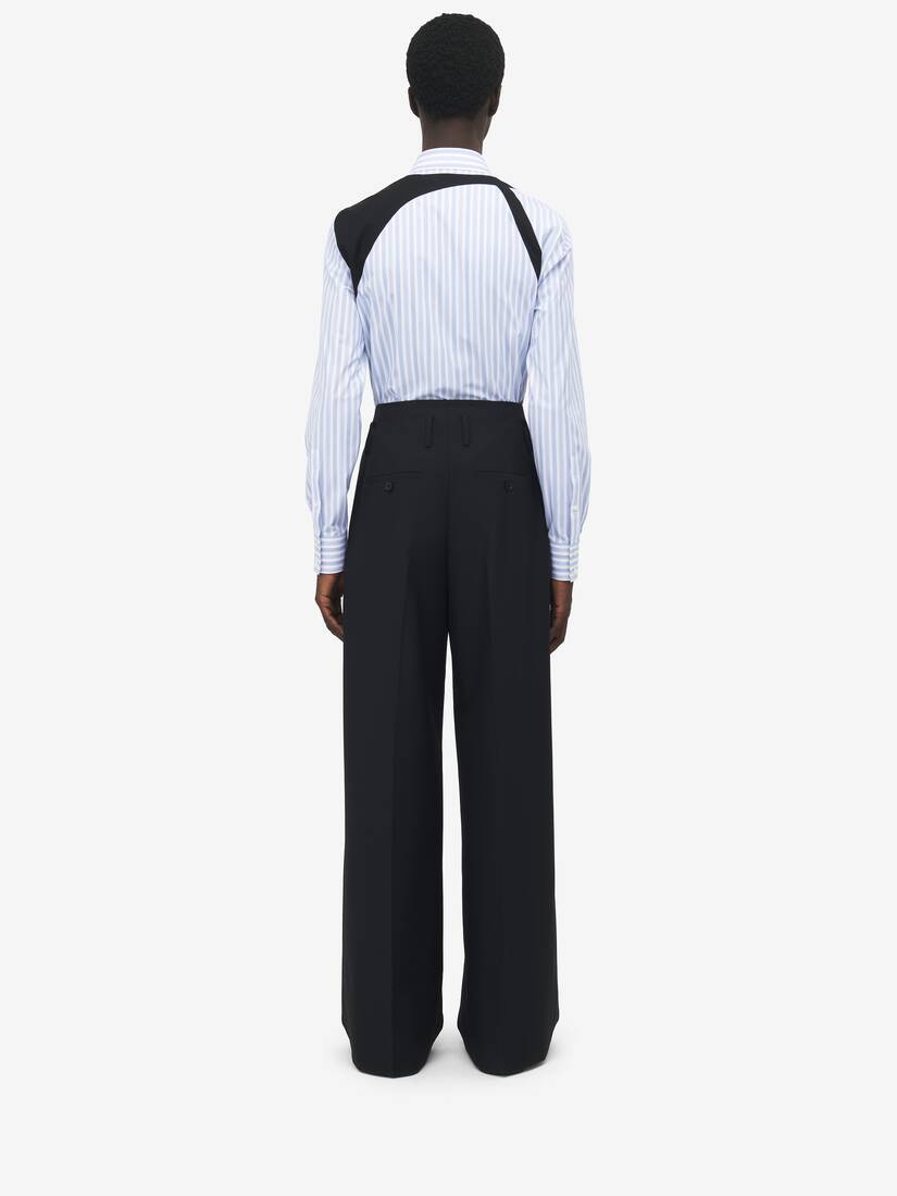 Wide Leg Tailored Trousers