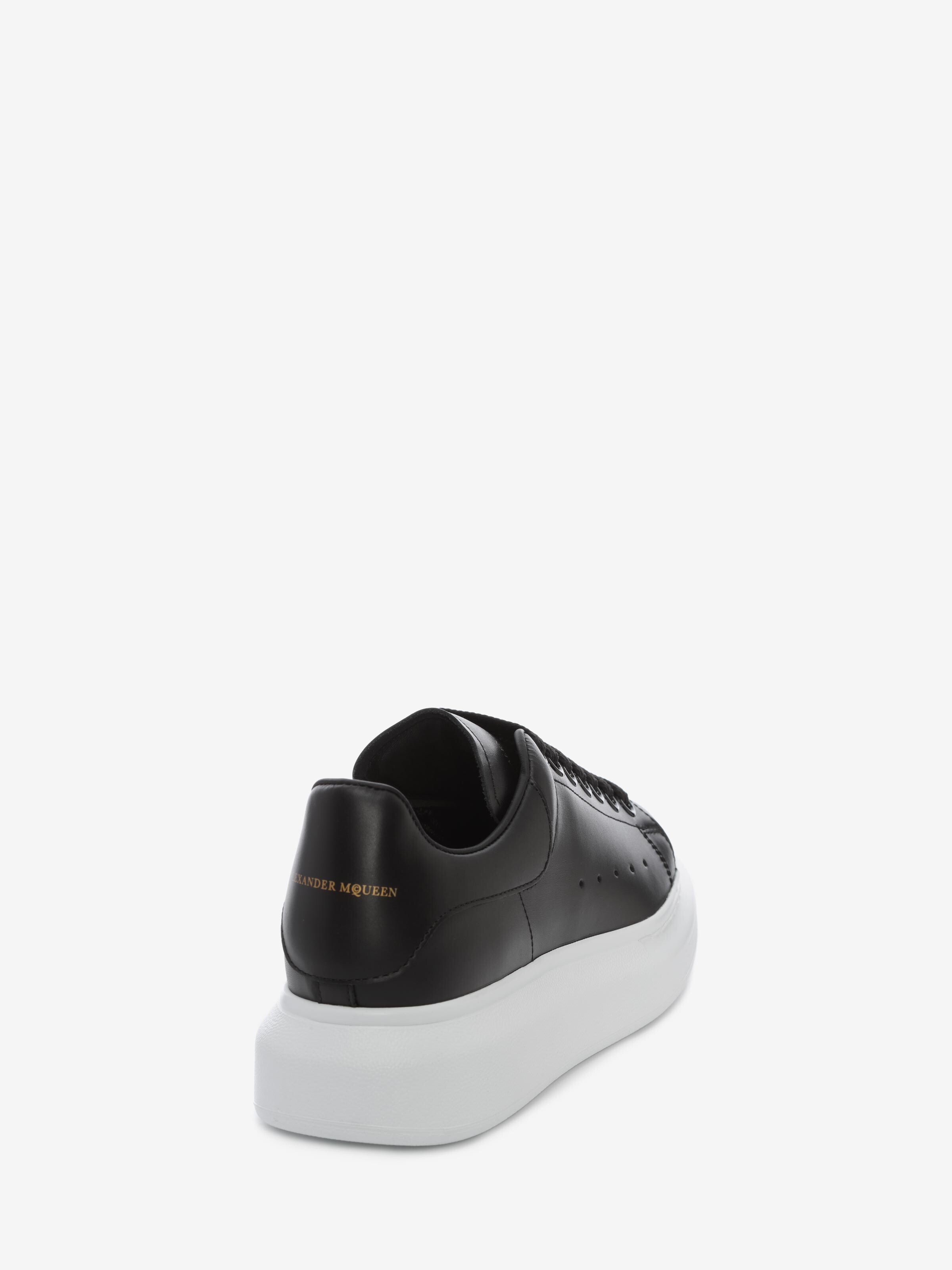 Women's Oversized Sneaker in Black in Calf Leather | Alexander McQueen - image 3