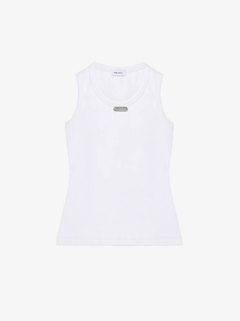 McQueen Placket Tank Top | Alexander McQueen - image 1
