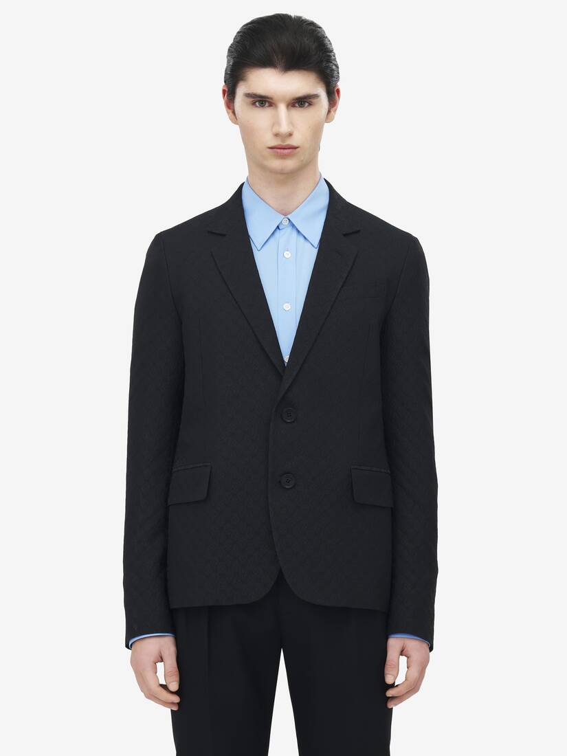 Skull Jacquard Deconstructed Jacket