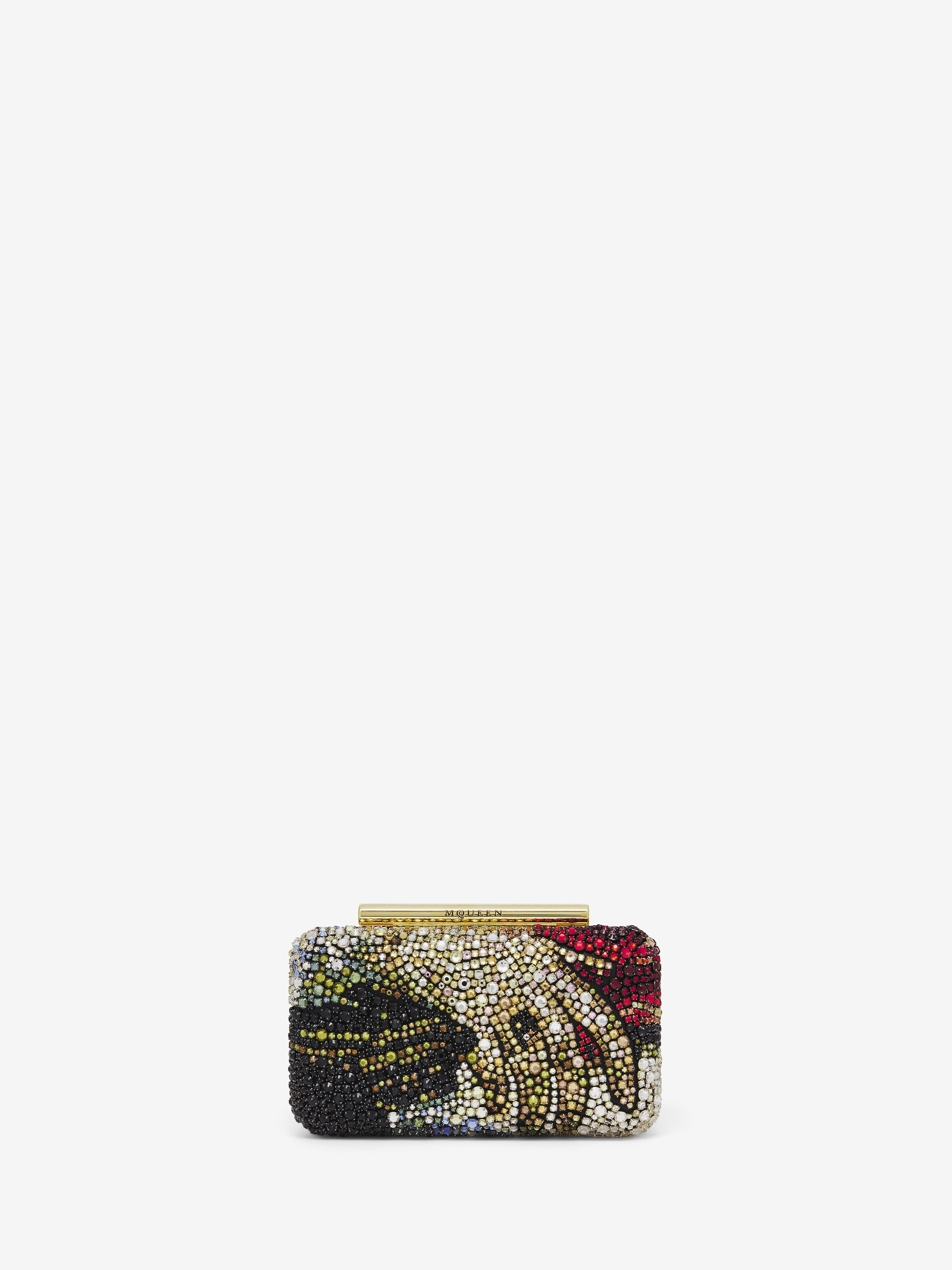 Alexander Mcqueen Mcqueen T-bar Box Clutch In Multicolor