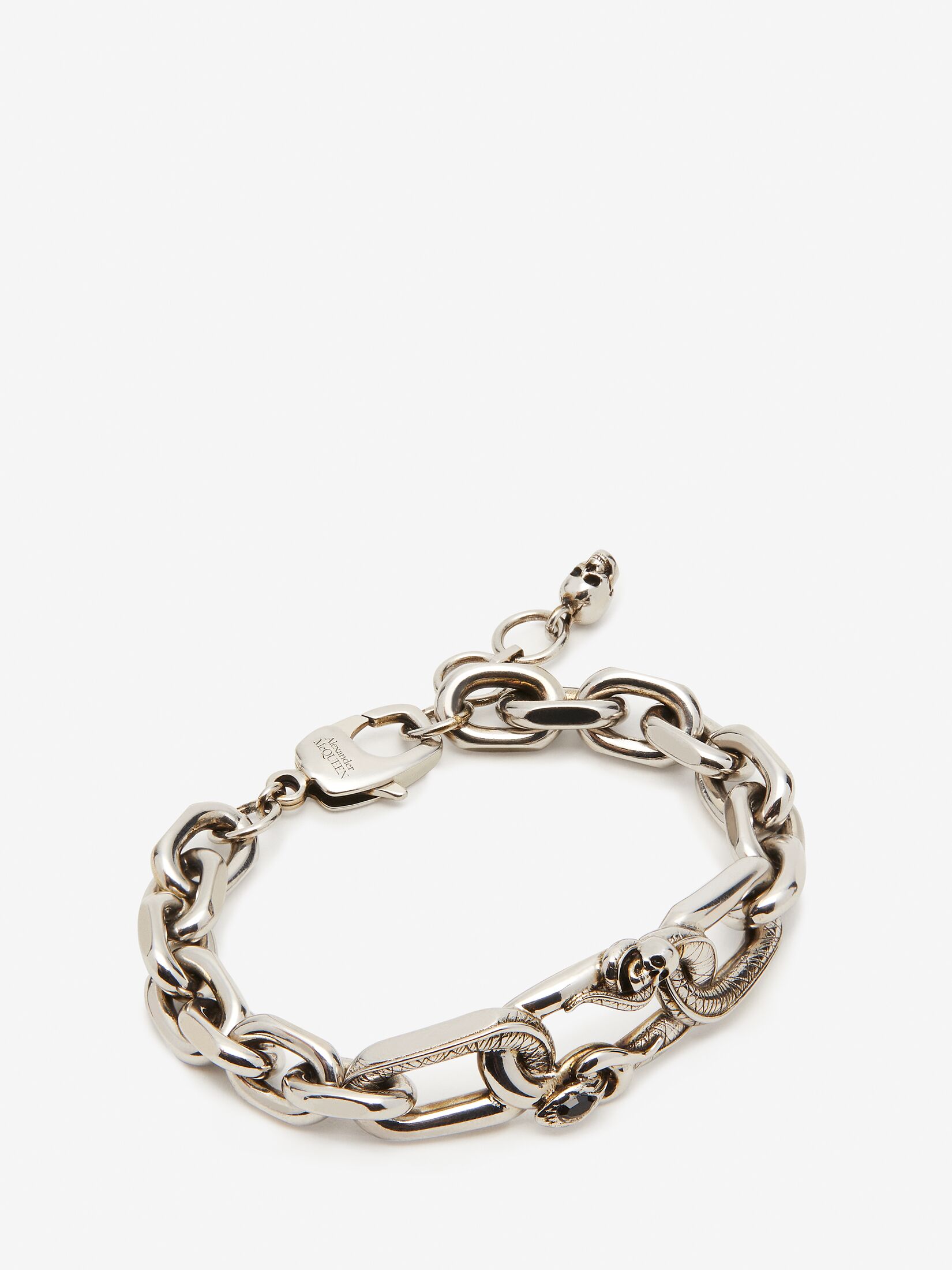 Snake & Skull Chain Bracelet
