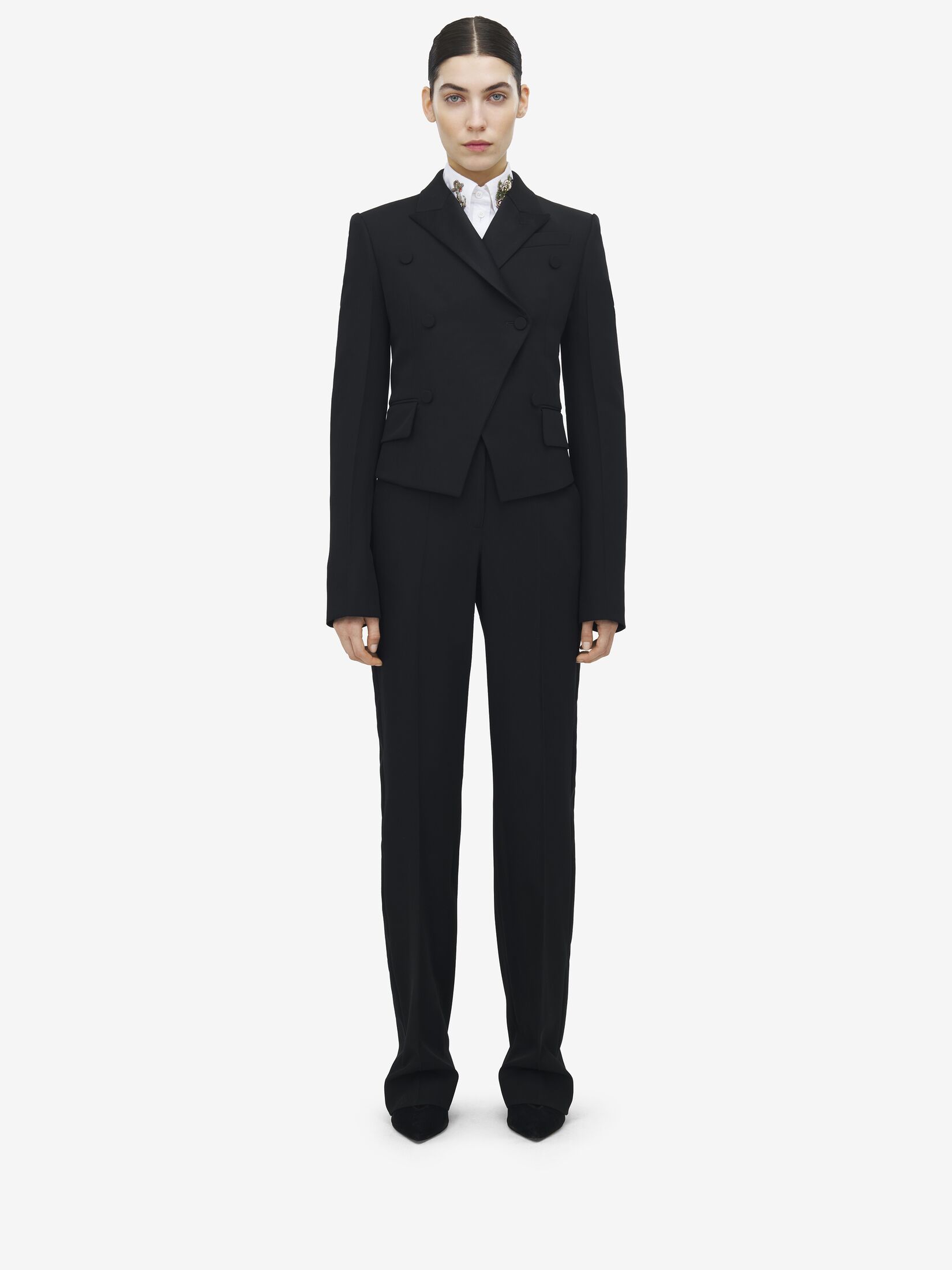 Mcqueen Women Tuxedo Shirt