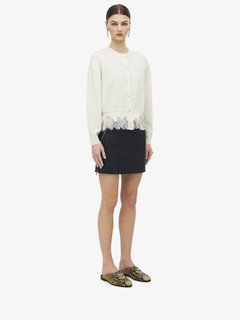 Cobweb Lace Shrunken Cardigan