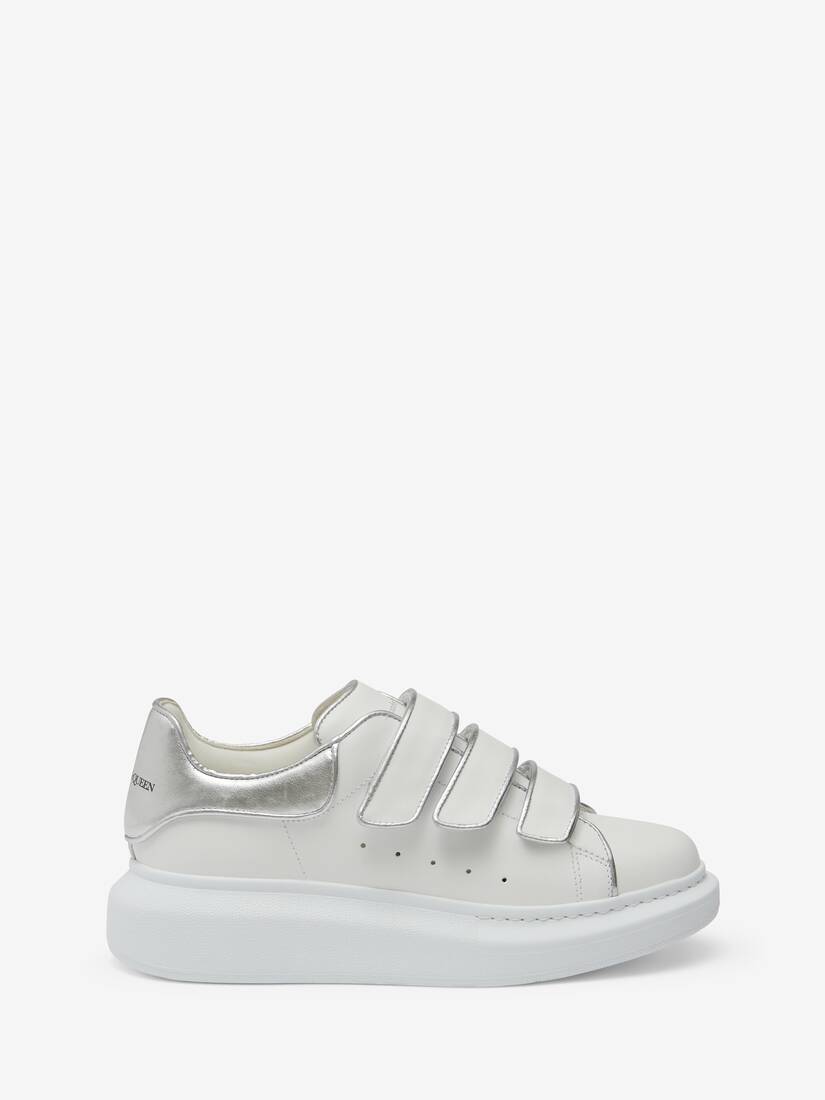 Women's Oversized Sneaker in White/silver
