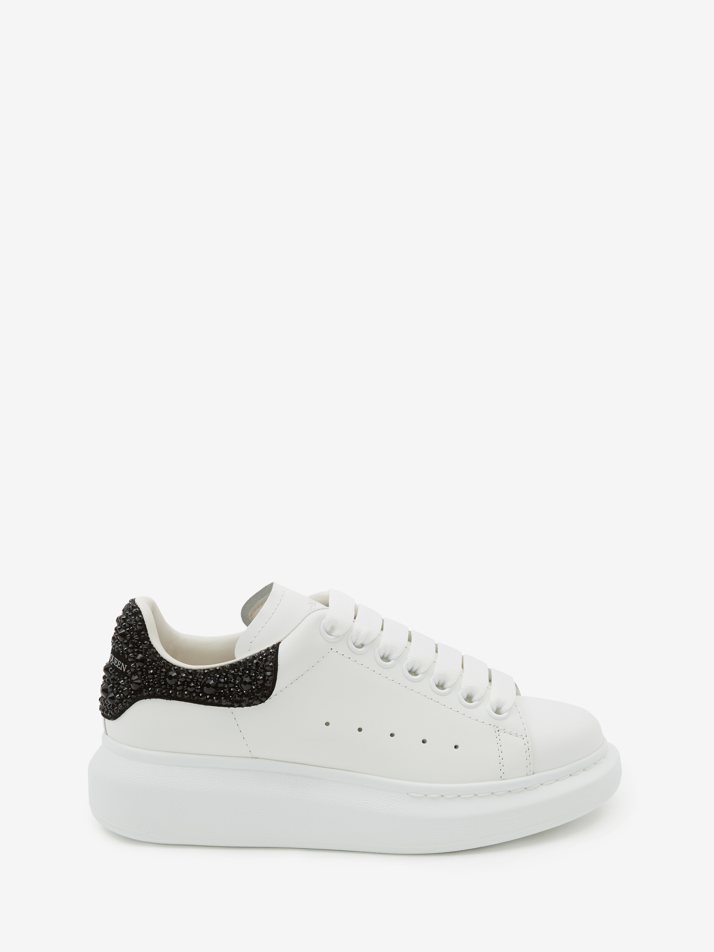 Alexander Mcqueen Alexander Mc Queen White And Black Oversized Sneakers In Neutral